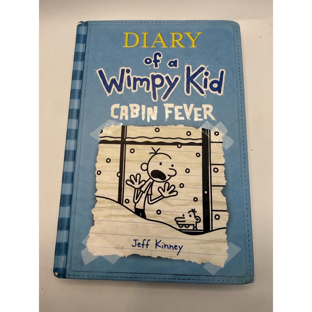 DIARY OF A WIMPY KID CABIN FEVER JEFF KINNEY AMULET BOOKS BLUE HARDCOVER KIDS - Picture 1 of 4